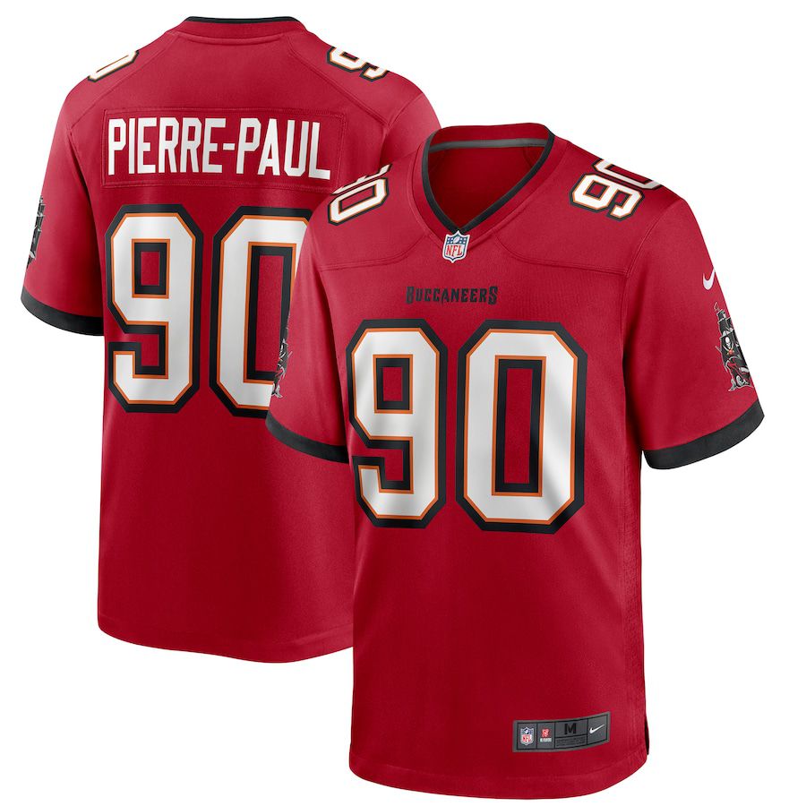 Men Tampa Bay Buccaneers #90 Jason Pierre-Paul Nike Red Game Player NFL Jersey->tampa bay buccaneers->NFL Jersey